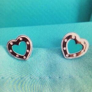 Tiffany & Co Silver Heart Earrings